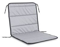 poduszka pikowana na krzesło z pianki 50x50x50 cm ciemnoszara