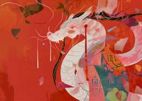 Plakat 70x50cm Orientacyjny Smok