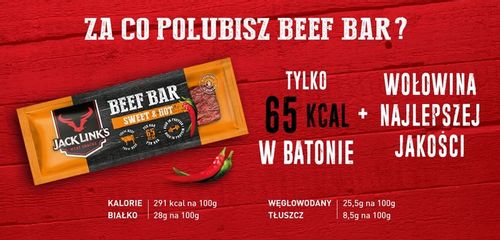 Baton proteinowy Jack Link's Beef Bar 5x Original 5x SweetHot na Arena.pl