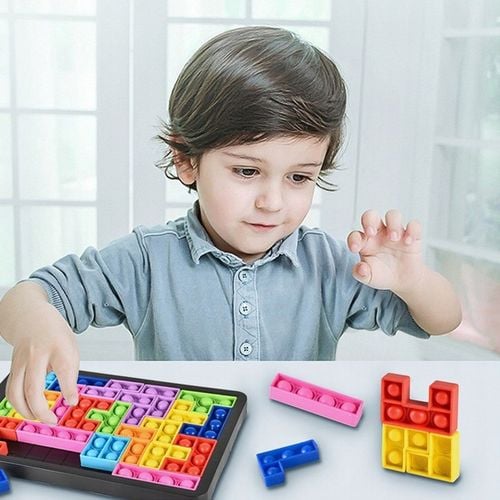POP IT KLOCKI POPIT TETRIS PUZZLE UKŁADANKA BĄBLE na Arena.pl