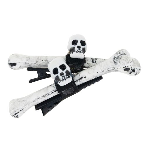 SPINKI DO WŁOSÓW HALLOWEEN KOŚCIOTRUP KOŚCI CZASZKA 3D DODATEK DO STROJU na Arena.pl