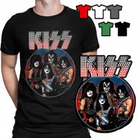 KOSZULKA T-SHIRT MĘSKI WZORY DO WYBORU - KISS ROCK METAL MUZYKA - M