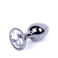 Mylove Toys - Jewellery Dark Silver Plug- Clear