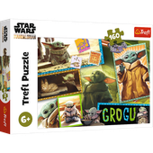 puzzle 160 star wars mandalorian grodu baby yoda trefl 6+