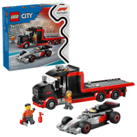 LEGO City 60493 Ciężarówka F1 z Bolidem Audi F1 Zespół Wyścigowy Laweta