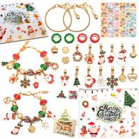 KALENDARZ ADWENTOWY ZESTAW DO ROBIENIA BRANSOLETEK DIY DLA DZIECI PREZENT