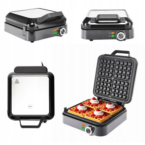 GOFROWNICA 4 GOFRY REGULACJA TEMPERATURY MOCNA 1500W NIEPRZYWIERAJĄCE na Arena.pl