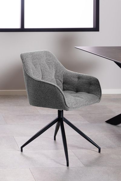 Krzesło Brooke obrotowe szare Monza zdjęcie 5