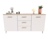 Komoda Malmo dąb artisan/biały