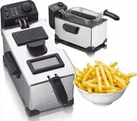 FRYTKOWNICA OLEJOWA Tradycyjna Olej 2200W okienkiem 3L Frytownica