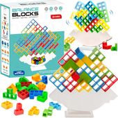 Balansująca wieża TETRIS gra zręcznościowa układanka logiczna 64 el