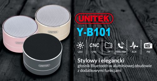 UNITEK | GŁOŚNIK BLUETOOTH FM SD IPHONE XIAOMI HTC na Arena.pl