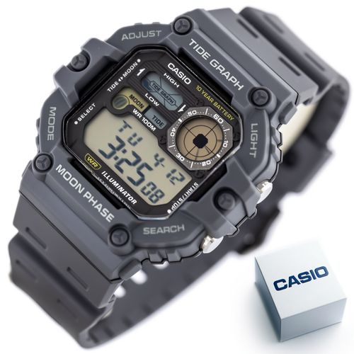 ZEGAREK MĘSKI CASIO Digital Moonphase WS-1700H-8AV + BOX na Arena.pl