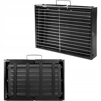 GRILL SKŁADANY XL 36x29 CM TURYSTYCZNY WALIZKA PRZENOŚNY WĘGLOWY Z UCHWYTEM