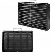 GRILL SKŁADANY XL 36x29 CM TURYSTYCZNY WALIZKA PRZENOŚNY WĘGLOWY Z UCHWYTEM