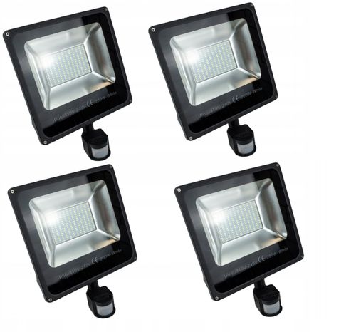 4x HALOGEN LED 200W Z CZUJKĄ na Arena.pl