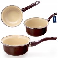 Rondel emaliowany BROWN 14 cm, 620 ml