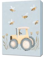 Obraz 50x70cm  Wzory dla Dzieci, Chłopca Do Pokoju - Traktor