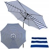 Materiał Pokrowiec Na Parasol Ochronny UV30+ niebiesko bialy 300 cm