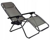 LEŻAK OGRODOWY SKŁADANY ZERO GRAVITY ORION FOTEL PLAŻOWY KRZESŁO TARASOWE