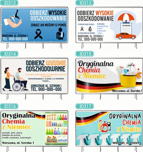 BANER REKLAMOWY 200x100 cm projekt w cenie oczkowany FIZJOTERAPIA na Arena.pl