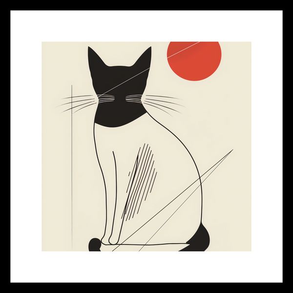 Plakat 20x20cm Czerwony Krąg zdjęcie 3