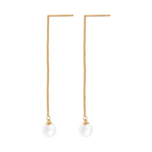 Srebrne kolczyki Staviori z perłami na Arena.pl