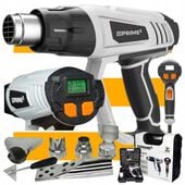 Opalarka 2000 W 600 C 2 Biegi Płynna Regulacja LCD Mocna + 6 Końcówek