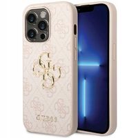 Etui Guess 4G Big Metal Logo do iPhone 15 Pro Max - różowe