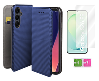 Etui z klapką do SAMSUNG GALAXY S26 FE pokrowiec niebieski case + szybka