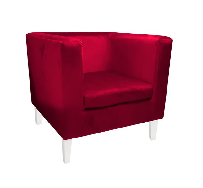 Fotel Monaco nogi 20 białe MG31 zdjęcie 1