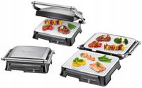 Barbecue, składany grill elektryczny Clatronic KG 3571 srebrny/szary 2000 W