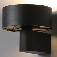 Kinkiet do salonu Braket 622901103 Elkim LED 6W 3000K okrągły czarny