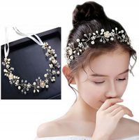 WIANEK NA KOMUNIĘ DEC192 komunijny stroik gałązka opaska na głowę jak żywy