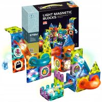 Klocki magnetyczne Doris tor kulkowy świecące 75 el.
