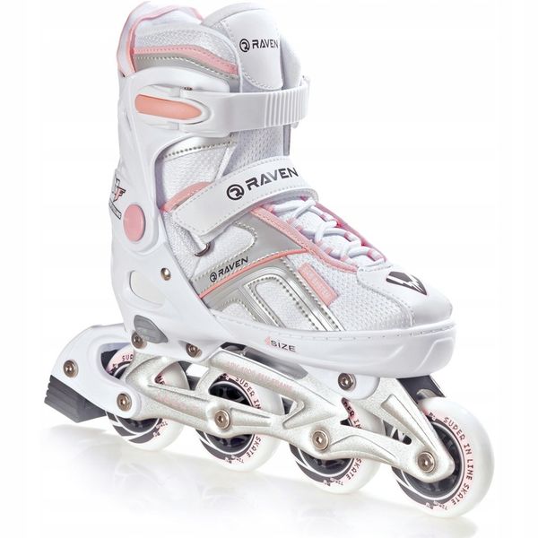 Rolki Regulowane RAVEN Pulse White/Pink 37-40 zdjęcie 10