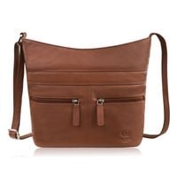 torebka damska skórzana na ramię pojemna koniakowa paolo peruzzi ay-23-cg