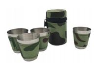 Kieliszki metalowe 25 ml ze stali nierdzewnej moro w etui