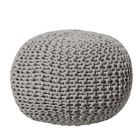 Puf 50 x 35 cm jasnoszary CONRAD