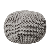 Puf 50 x 35 cm jasnoszary CONRAD