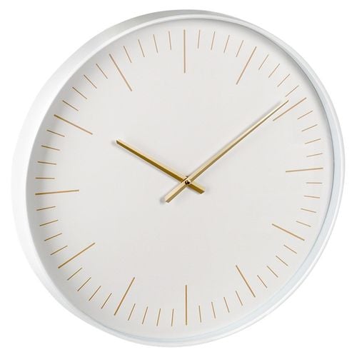 Zegar ścienny biały złoty 50 cm na Arena.pl