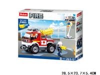 Nowe KLOCKI SLUBAN FIRE Straż pożarna Samochód gaśniczy 192 kompatyb. z LEGO