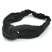 Opaska gumka do włosów węzeł boho czarna