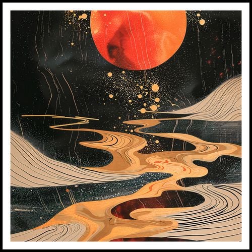 Plakat 90x90cm Planetarny Taniec na Arena.pl
