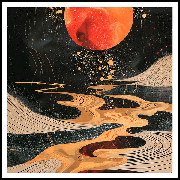 Plakat 90x90cm Planetarny Taniec zdjęcie 3