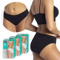 Figi Gatta Kiki Mini Bikini bezszwowe Wygodne majtki, czarne, 3-PAK XL