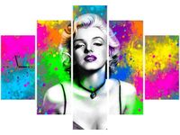 105CM 150CM ZEGAR 5 ELEM MARYLIN MONROE DRUK OBRAZ