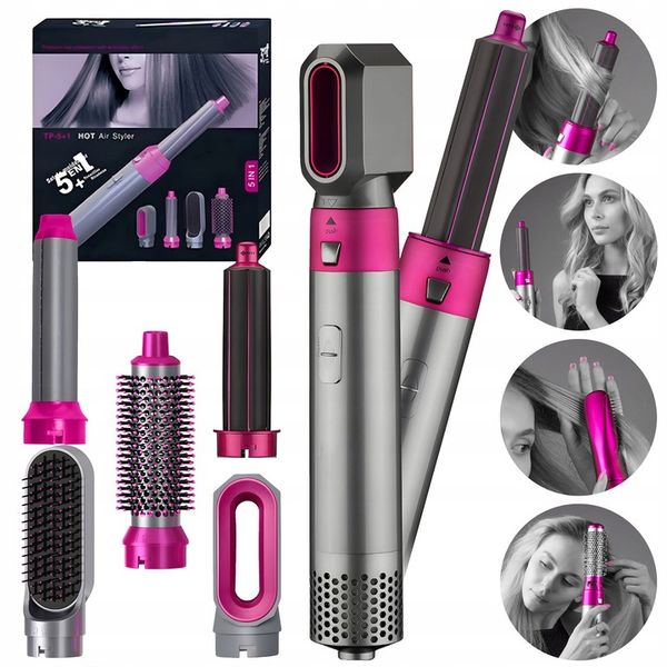 SUSZARKA LOKÓWKA WŁOSÓW WIELOFUNKCYJNA PROSTOWNICA SZCZOTKA 5w1 750W zdjęcie 5