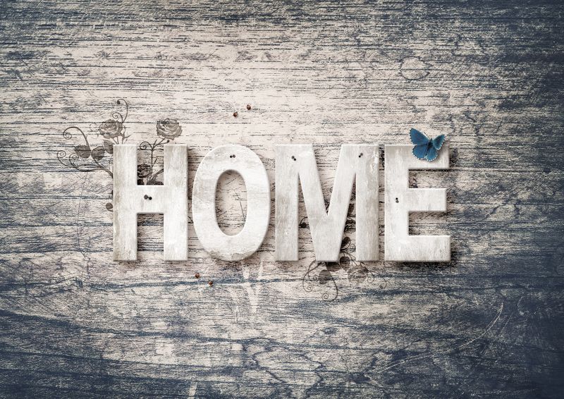 Foto obraz na płótnie "Home - napis" 40x30 zdjęcie 2