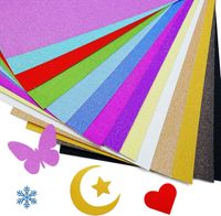 Papier brokatowy A4 zestaw 28 arkuszy 14 kolorów 250g do rękodzieła DIY